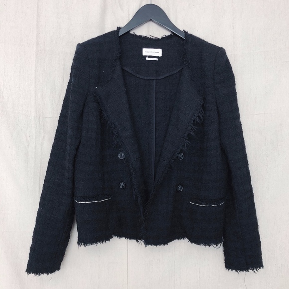 Isabel Marant Etoile Black Tweed Blazer - Picture 1 of 6